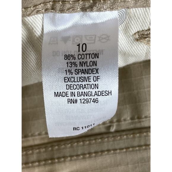 Ridgecut Toughwear Ripstop Pants Womens 10 Beige Khaki Workwear Outdoor - Picture 10 of 11